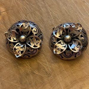 Vintage Estate Pat Areias Sterling silver earrings